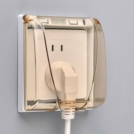 Bryter Beskyttelsesdeksel Stikkontakt Vanntett boks KAFFE