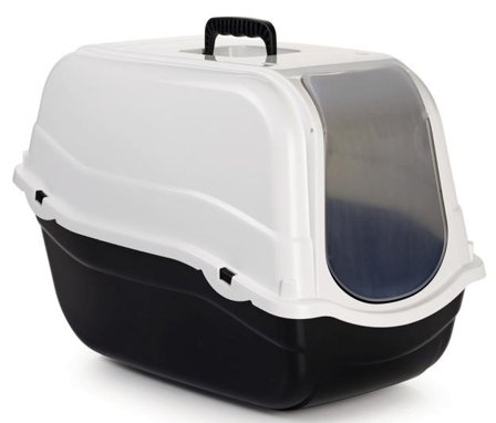 Romeo Kattedo med Tak, Hvit - 57cm