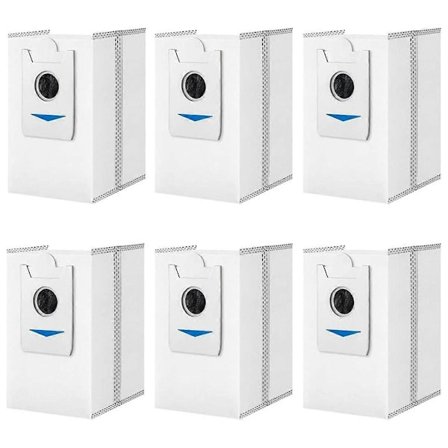 6 KPL Pölypusseja Ecovacs Deebot X5 Pro/ X5 Omni/ X2 Omni -malleille