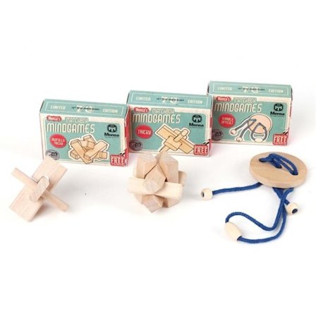 2-Pak - IQ-puslespil fra Mensa / Træpuslespil / Tankespil