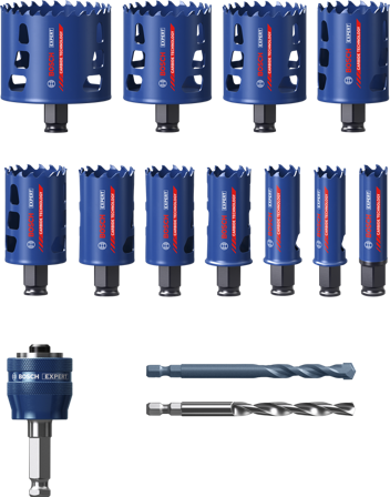 Bosch Expert Tough Material Hålsågsats 13 delar, 20-76 mm, Maskintillbehör & förbrukning