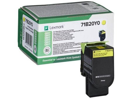 LEXMARK X317 - gul - original - tonerpatron - LCCP, LRP