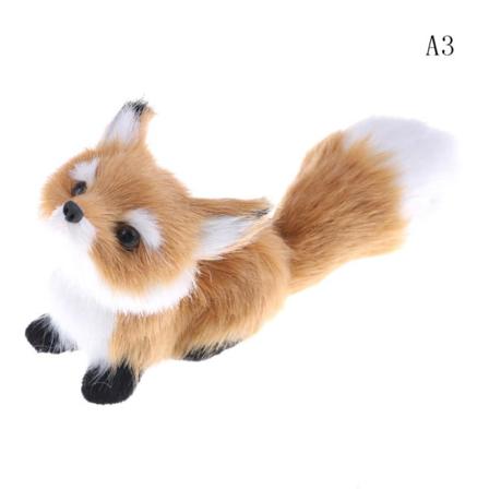 Brun simulering av polyetenpäls Hukmodell Leksaker Fox For A3