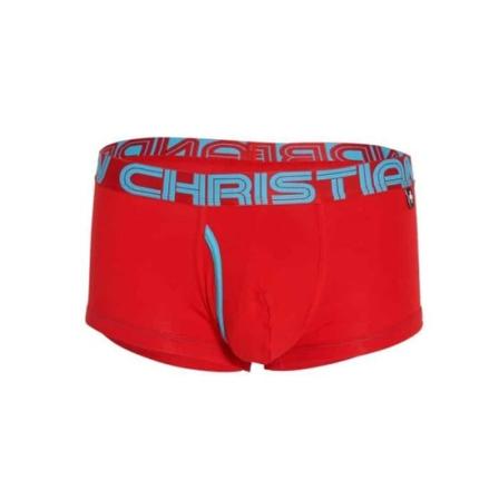 Andrew Christian - Miesten alusvaatteet - Miesten nyrkkeilijät - Fly Tagless Boxer w/ ALMOST NAKED Red - Punainen Röd S