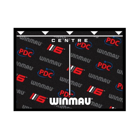 Winmau Darts Mat Pro Zone Compact-Pro - PDC/1106 design,Black,Portable,Lightweight,Setup Pro,Oche Measurement,Darts Accessories,Home Game Room