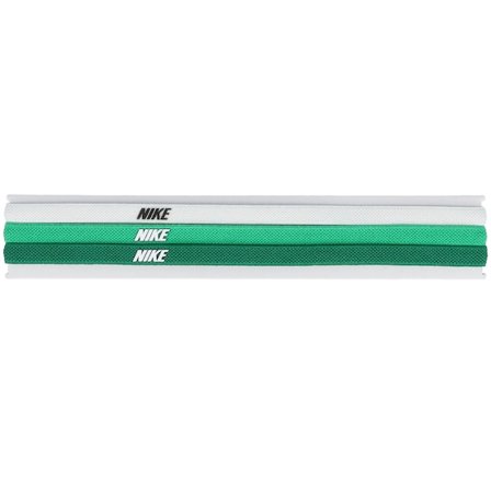 Nike - Groen headband Beanie - 3 Pack Elastic 2.0 Green/White Headbands @ Hatstore