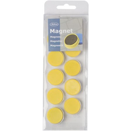 ACTUAL Magnetknappar 25mm gul 10/fp - Lyreco - Kontorsmöbler och inredning - Whiteboardtavlor och tillbehör - Magneter