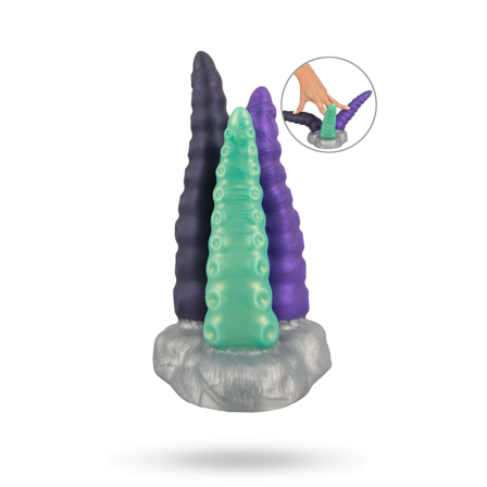 Beasty Cocks Triple Tentacle 22 cm - Vuxen.se - Stor butt plugg, stor dildo