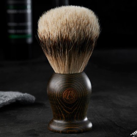 Pincel de Barbear em Madeira de Ébano "Silvertip" para homens - Pincéis de barbear