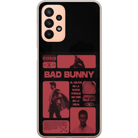 Kompatibelt Mobildeksel til Samsung Galaxy A23 Bad Bunny NFL-inspirert skjoldlogo med amerikansk fotball og stjerner