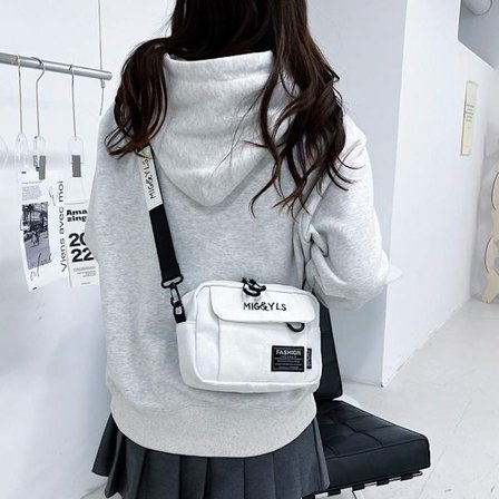 Damaxelväska Casual Tote Bag Canvas Handväskor VIT