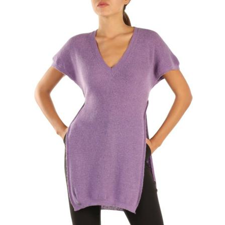 Manila Grace V-neck Strik Lilla, Dame Striktrøjer