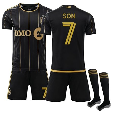 LAFC SON #7 2025/2026 Erikoisversio Lyhythihainen Lasten Jalkapallopaita/Shortsit/Sukat Setti Nuorten Lasten Koot