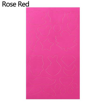 1kpl Itseliimautuva Tarra Liima Kangastarra Rose Red