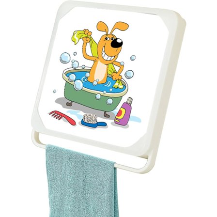 Foldbar Opbevaringsboks, Vandtæt Vægmonteret Organizer med Borefri Design, Pladsbesparende Tøjstativ til Soveværelse, Køkken og Bad