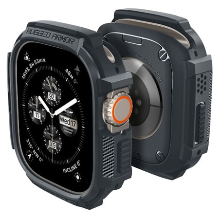 Spigen Apple Watch Ultra 49 mm Skal Rugged Armor Mörkgrå