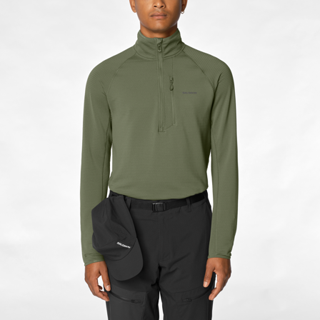 Salomon - Couches intermédiaires Vêtements Sntial Lightwarm Hz M - Grape Leaf