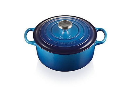 LE CREUSET Støpejernsgryte Rund 4,2l Signature Azure