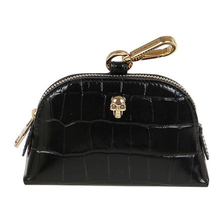 Alexander McQueen Zipped Pung Sort, Dame Clutch, Størrelse: ONE Size