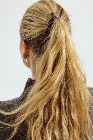 Janka Polliani x NA-KD Lot de 2 pinces à cheveux banane - Accessoires pour cheveux - Noir - One Size