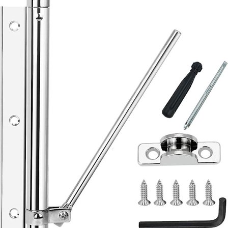 Dør Lukker Utendørs Bar Dør Lukker Innendørs Rustfritt Stål Justerbar Dør Lukker Lett Automatisk Fjær