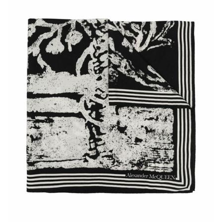 Alexander Mcqueen - Halsdukar - Svart - Herr - Storlek: One Size, Herr, Storlek: ONE SIZE