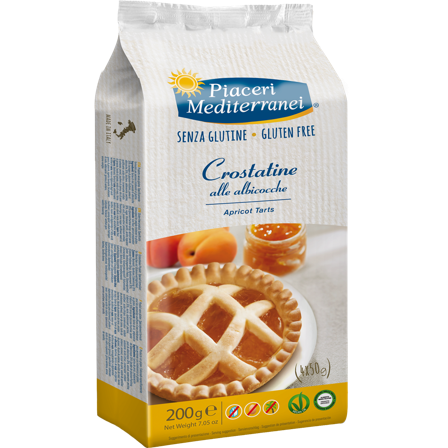 Piaceri Mediterranei Crostatine Albicocca 4x50g