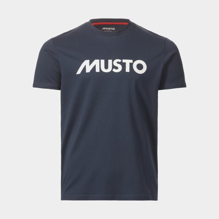Camiseta Musto Logo, Navy, hombre, Large