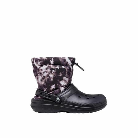 Crocs, Lined NEO Puff Tiedye Boots Zwart, unisex, Maat:41 EU