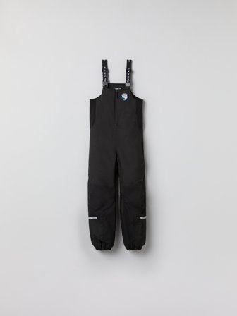 Vanntett vattert bukse - 134 - barneklær - black - Polarn O. Pyret