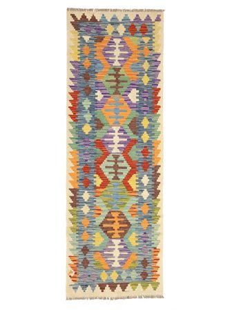 82X240 Alfombra Kilim Afghan Old Style Oriental De Pasillo Gris Oscuro/Naranja (Lana, Afganistán) Carpetvista