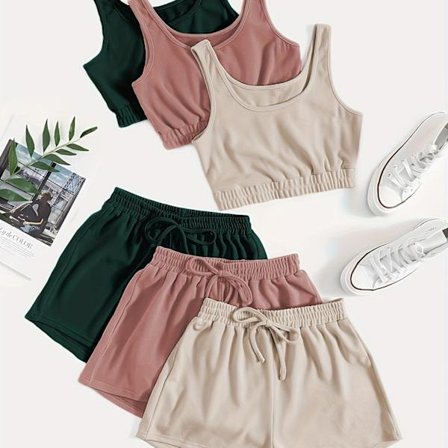 Målrettet Utvikling Jenteshorts Sett 6 stk Antrekk, Perfekt for Utendørs