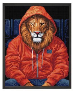 Diamond painting Löwe