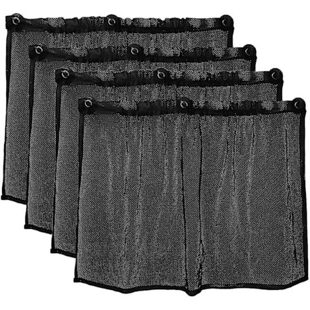 4 kpl 75 x 50 cm sivuikkunan auton aurinkosuojat verhot magneettiset, mustat