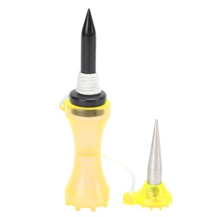 Golf Övnings-Tees Set Återanvändbar Bollhållare för Driving Range och Övningsmatta Gul