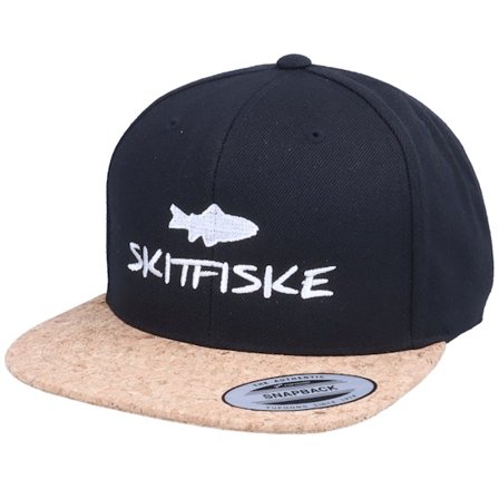 Skillfish - Černá snapback Kšiltovka - Skitfiske Black/Cork Snapback @ Hatstore