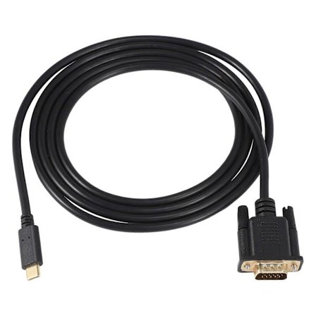 USB-C till VGA-kabel 1,8 m/5,9 fot, USB Typ C till VGA-kabel, lämplig för USB 3.1-enheter