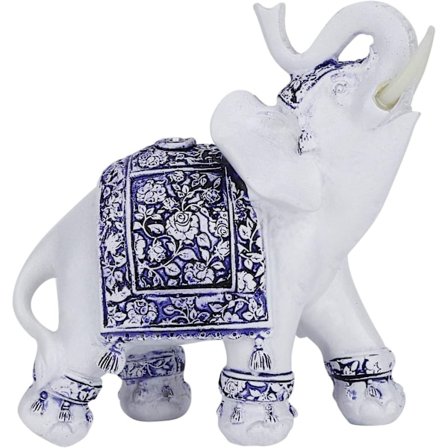 Feng Shui Elefant Statuer, Hvide Elefant Figurer med Ra