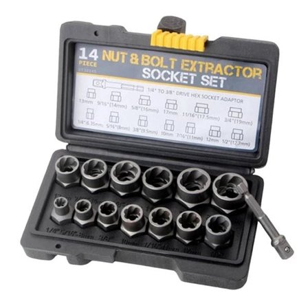 Hylsnyckelsats 14 delar 1/4" till 3/4"