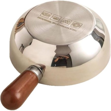 Rustfritt stål instant nudler, snacks, liten kasserolle for én person