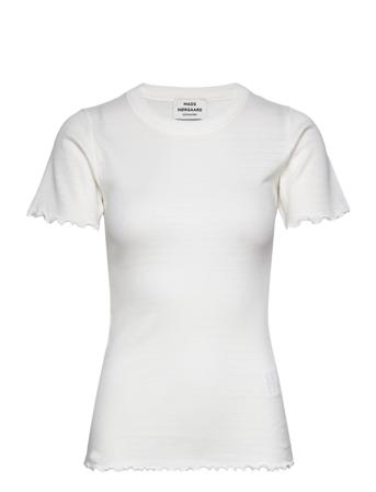 Pointella Trixa Tee Tops T-shirts & Tops Short-sleeved White Mads Nørgaard