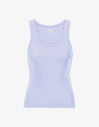 Women Organic Rib Tank Top - Soft Lavender XL