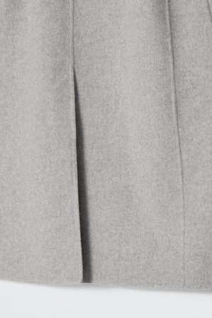 COS Femme Long Gilet En Laine Double Face in Gris