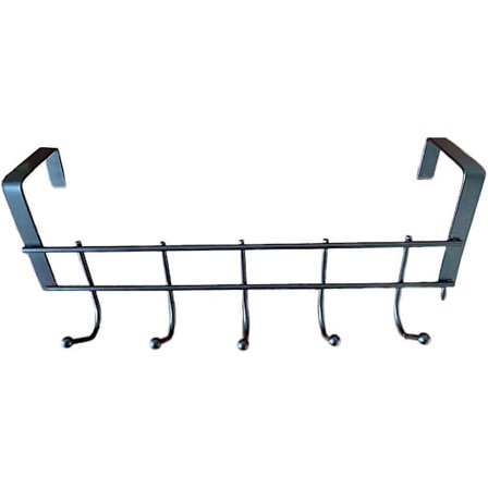 Heavy Duty Over The Door Hook Hanger 5 Hooks - Over Door Organizer Rack Door Coat Hanger