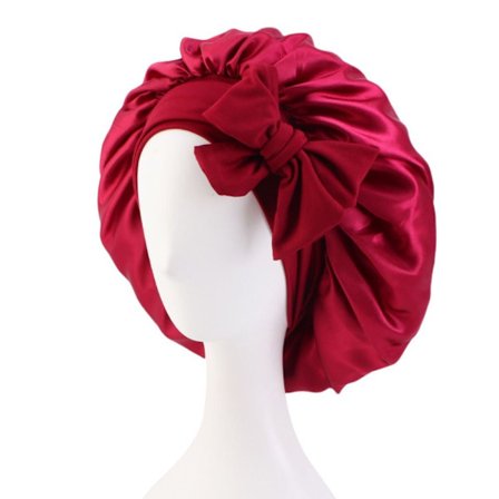 Sleeping cap Silk Nightcap WINE RED