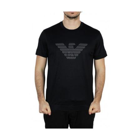 Emporio Armani, T-Shirts Zwart, Heren, Maat:S