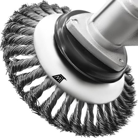 Teräsharja Levyn puhdistus 20cm Monitoiminen Lankapyöräharja