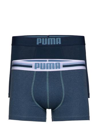Puma Placed Logo Boxer 2P Bokserit Sininen PUMA