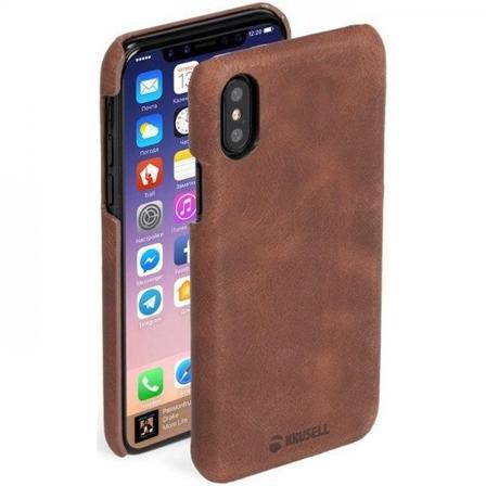 Krusell Sunne iPhone X/Xs:lle, konjakki Brun