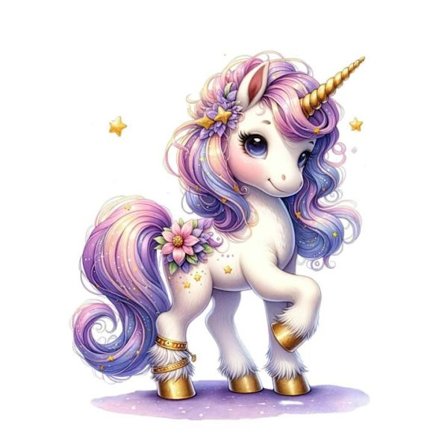 Poster med Enhörning 21x30 cm